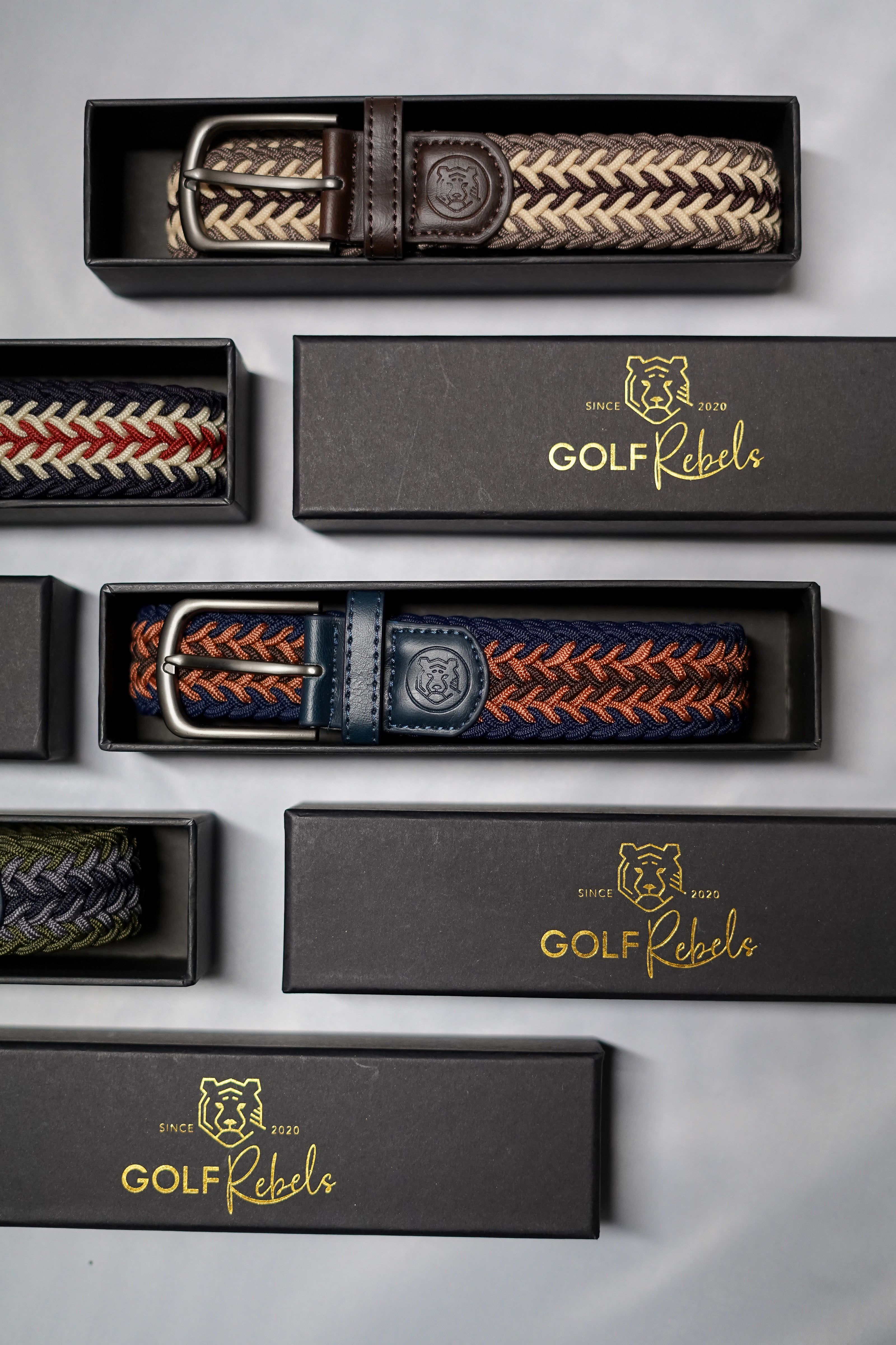 Golf Stretch Riem - Navy-Rood