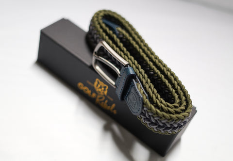 Golf Stretch Riem - Olive-Blauw
