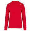 Essential Sportpullover – Glattes Rot