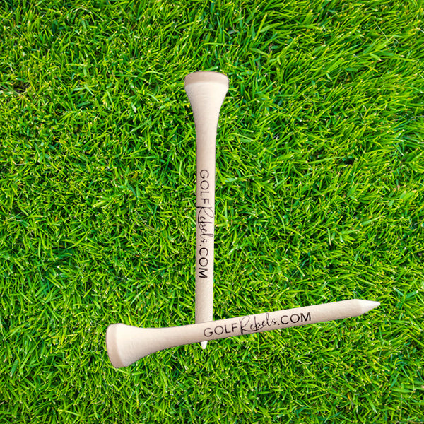 GolfRebels wooden golf tees - 70 mm