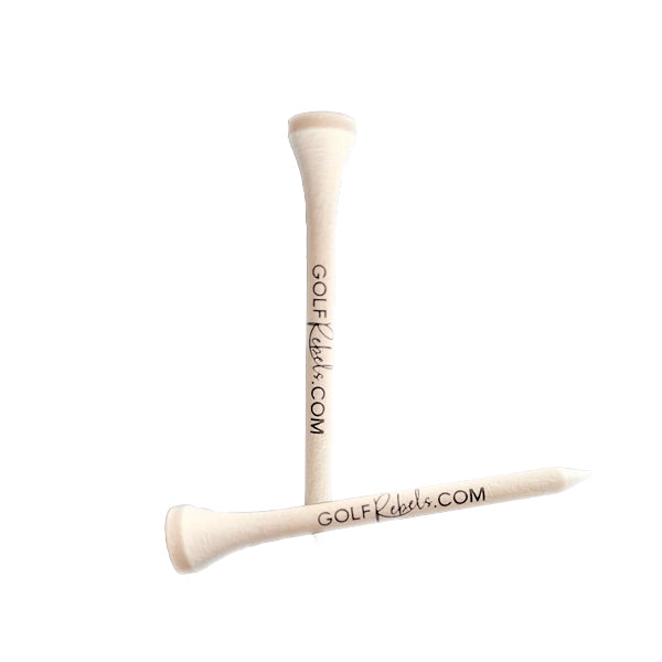 GolfRebels wooden golf tees - 70 mm