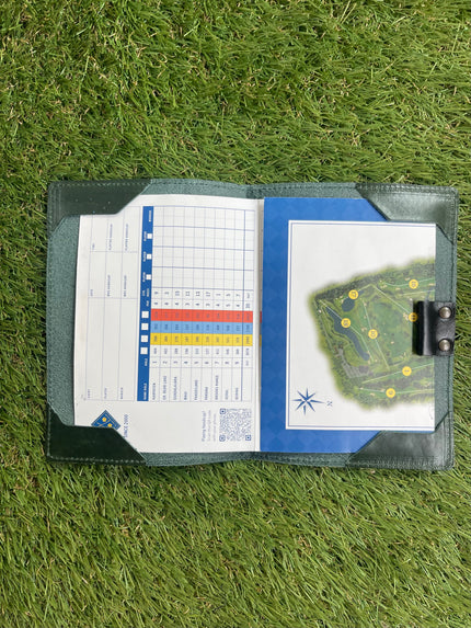 Handmade leather scorecard holder - club model. 