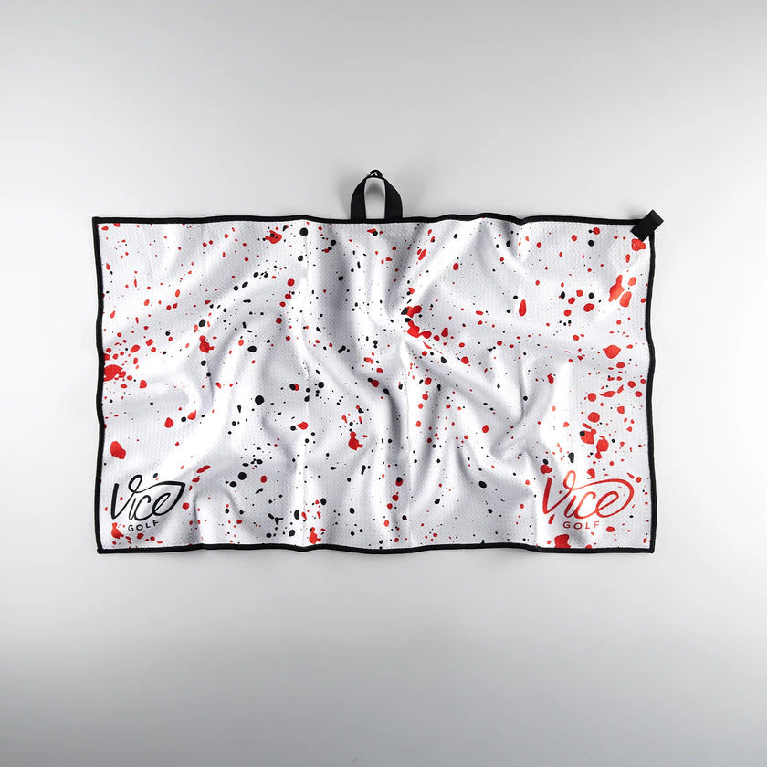Vice Shine Drip Rot Schwarz Handtuch
