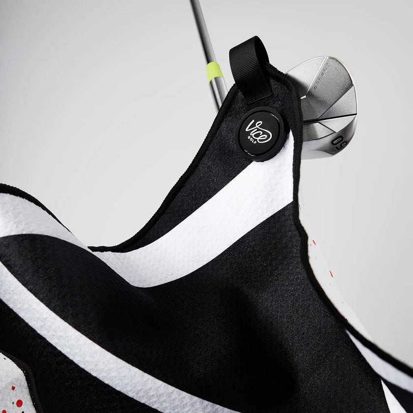 Vice Shine Drip Rot Schwarz Handtuch