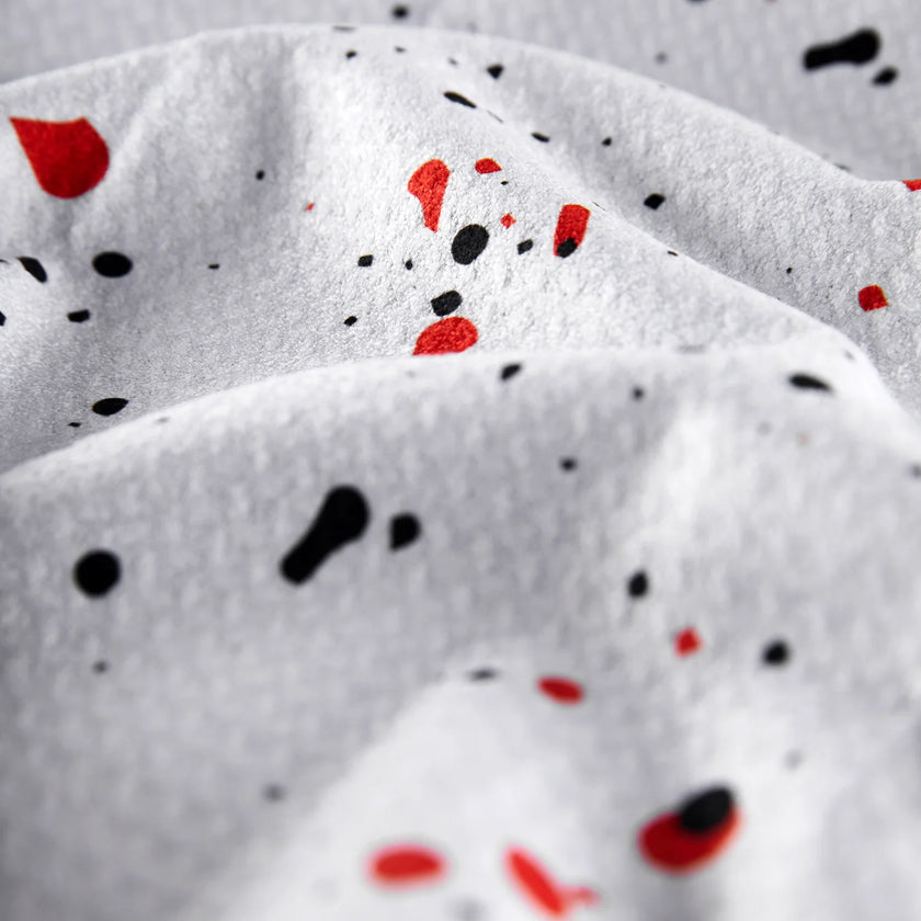 Vice Shine Drip Rot Schwarz Handtuch