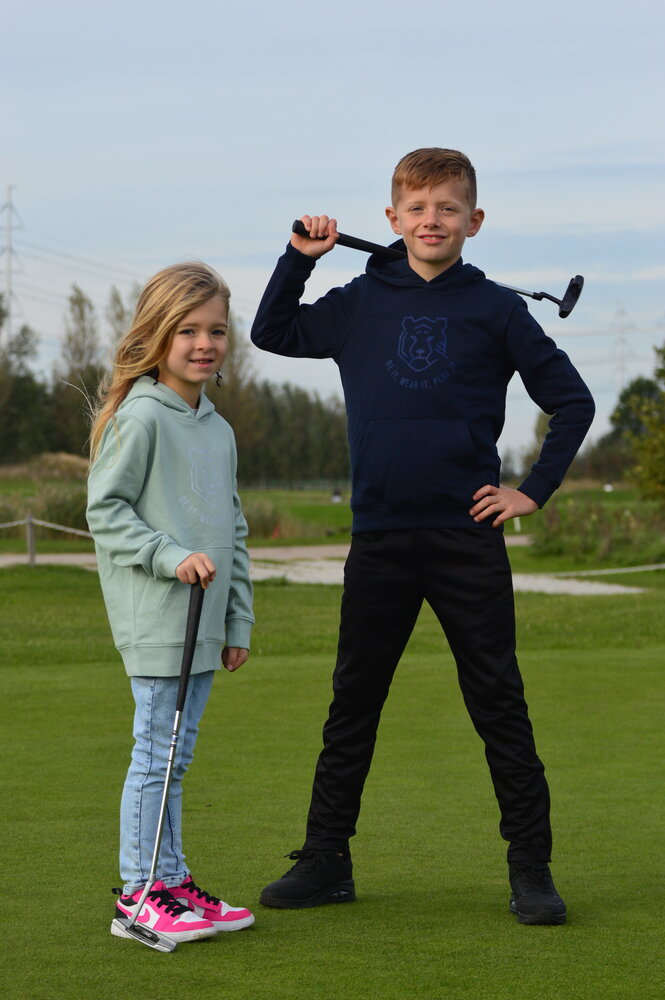The Junior Golf Hoodie - navy