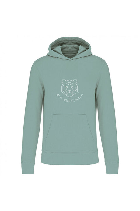 De Junior Golfhoodie - saliegroen