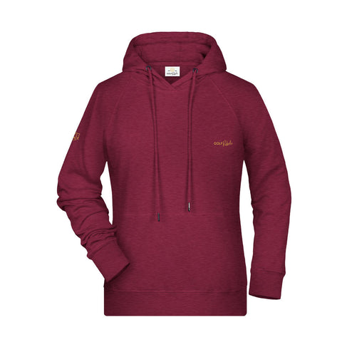 Essential hoodie dames - Warm Red