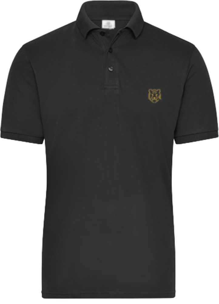 Stretch-Golfpolo für Herren – Schwarz