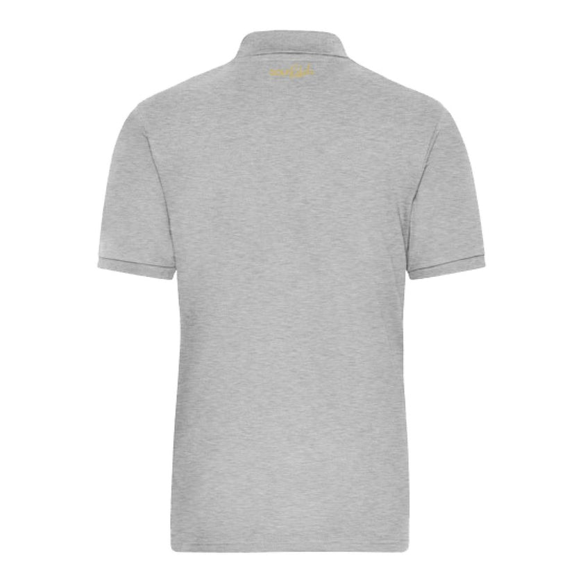 Stretch-Golfpolo für Herren – Heather Grey