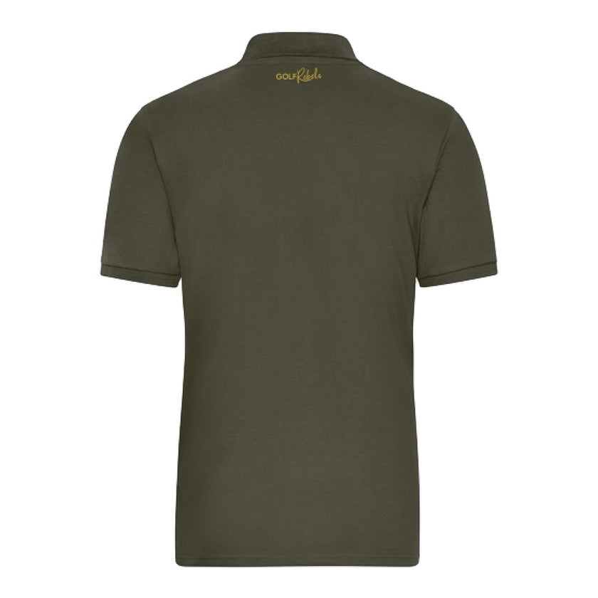 Stretch-Golfpolo für Herren – Oliv