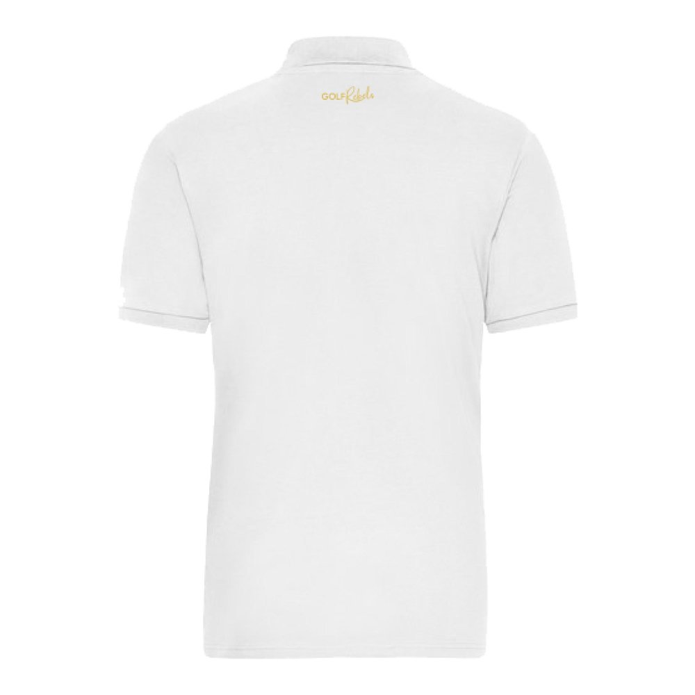 Stretch golfpolo man - White