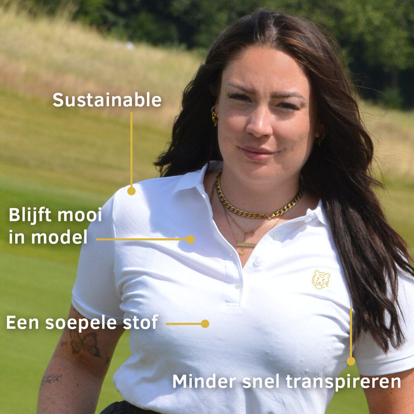 Unverzichtbares Sportpolo für Damen – Weiß